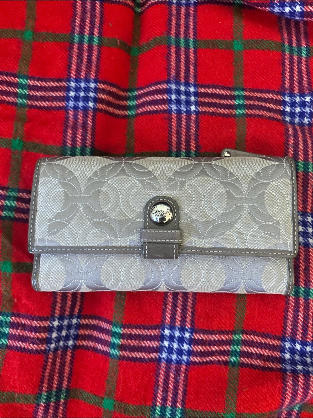 Coach art grey wallet